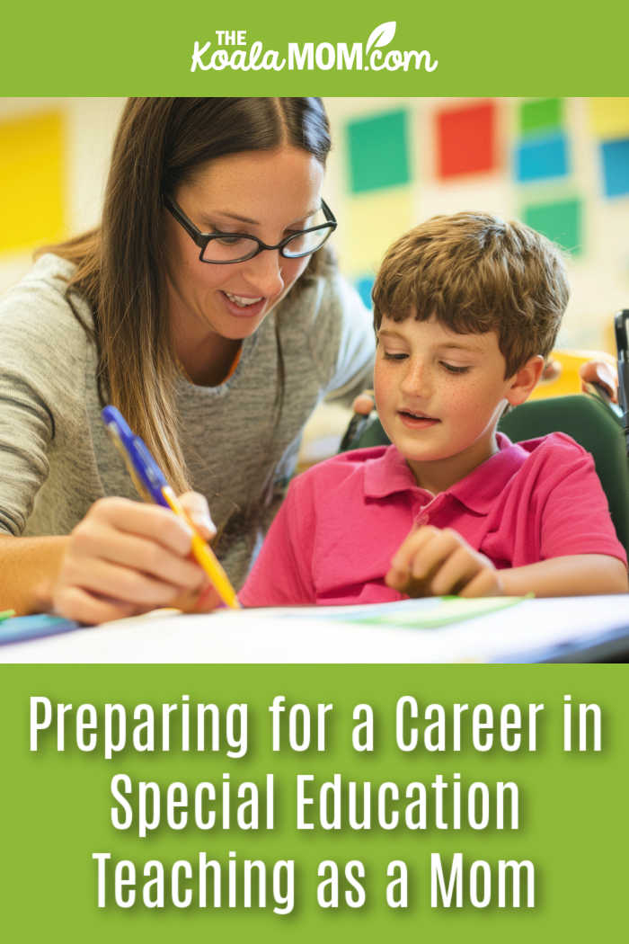 Preparing for a Career in Special Education Teaching as a Mom. Stock photo of mom helping a boy with his homework.