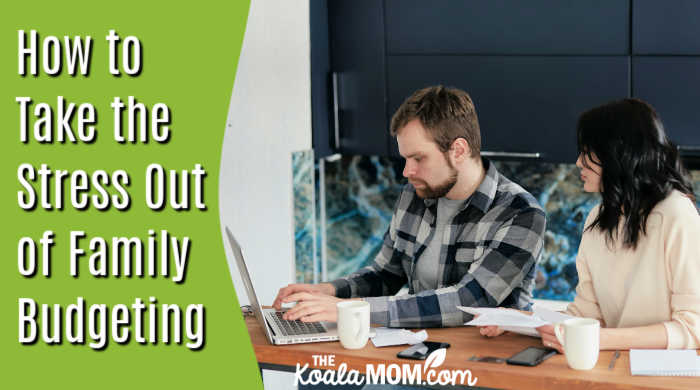 How to Take the Stress Out of Family Budgeting. Photo of couple looking at their laptop together by Mikhail Nilov via Pexels.