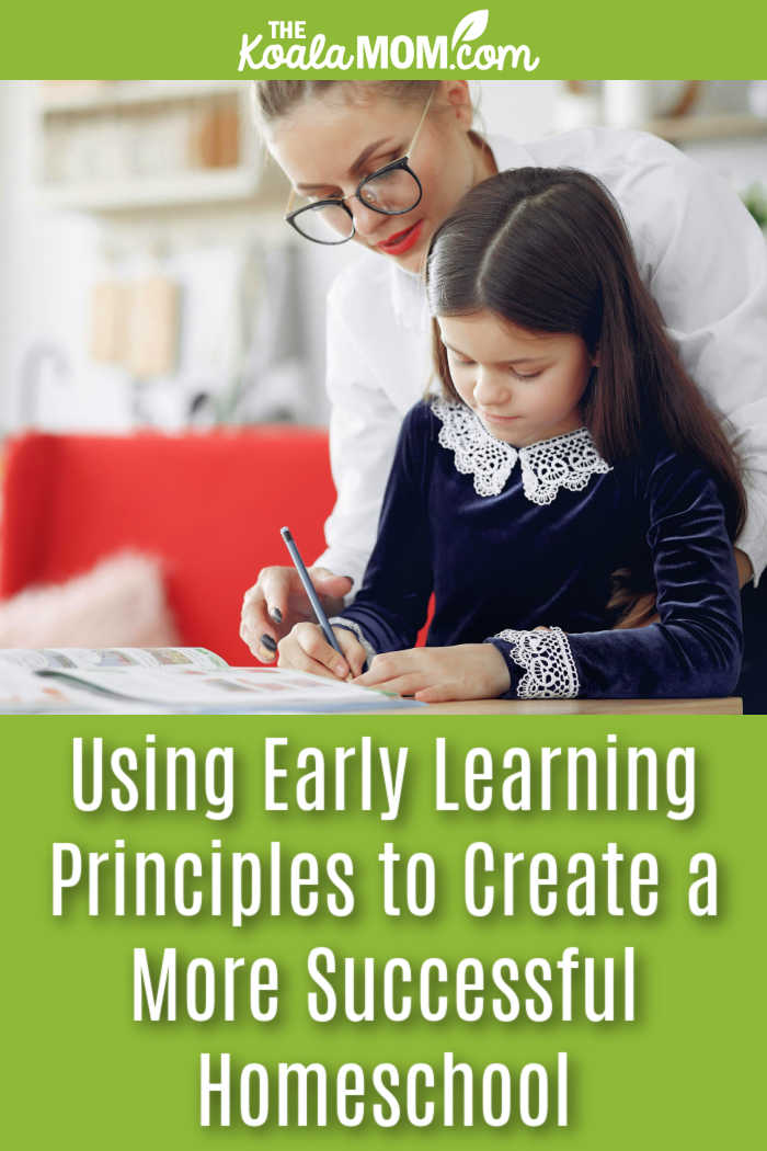 Using Early Learning Principles to Create a More Successful Homeschool. Photo of mom helping daughter with homework by Gustavo Fring via Pexels.