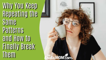 Why You Keep Repeating the Same Patterns and How to Finally Break Them. Photo of curly-haired woman wearing glasses holding a coffee cup against her cheek and staring into space by Karolina Grabowska www.kaboompics.com via Pexels.