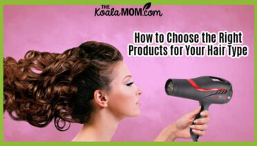 How to Choose the Right Products for Your Hair Type. Photo of woman with curly hair looking at hair dryer with pink background by Tumisu from Pixabay.
