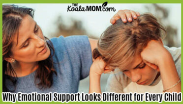 Why Emotional Support Looks Different for Every Child. Photo of mom stroking upset son's hair by Kindel Media via Pexels.