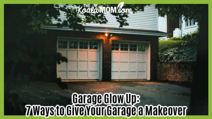 Garage Glow Up: 7 Ways To Give Your Garage A Makeover. Photo of cute two-door garage visible underneath large tree by Erik Mclean via Pexels.