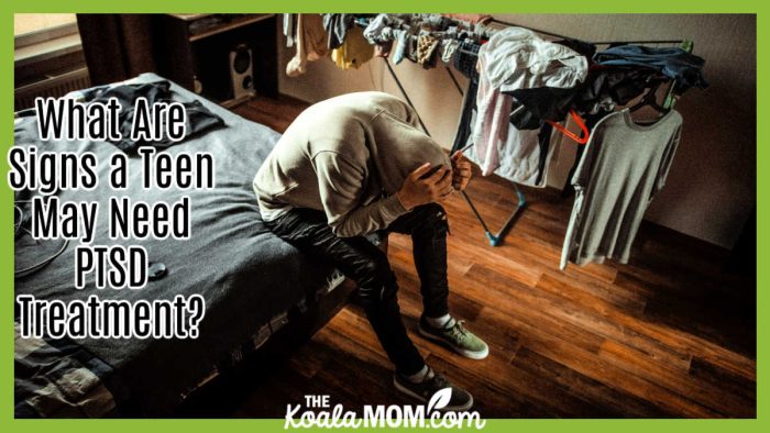 What Are Signs a Teen May Need PTSD Treatment? Photo of teenager sitting on his bed with his hands in his head by Pavel Polyakov via Pexels.