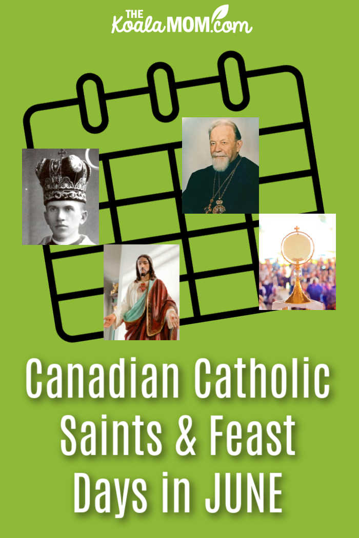 Canadian Catholic Saints and Feast Days in JUNE. Photos via Pexels and CCCB website.