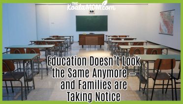 Education Doesn’t Look the Same Anymore — and Families are Taking Notice. Photo of desks lined up in traditional classroom by Ivan Aleksic via Unsplash.