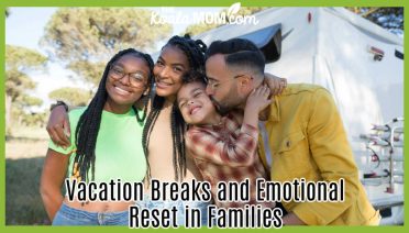 Vacation Breaks and Emotional Reset in Families. Photo of family of four smiling together by Kampus Production via Pexels.