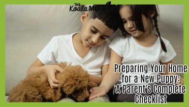 Preparing Your Home for a New Puppy: A Parent's Complete Checklist. Photo of two children with black hair holding a puppy with brown fur by Tima Miroshnichenko via Pexels.