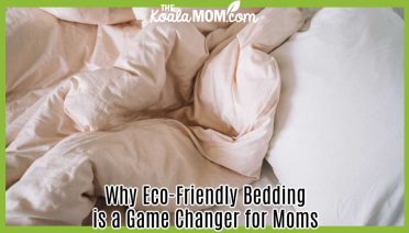 Why Eco-Friendly Bedding is a Game Changer for Moms. Photo of off-white comforter on bed by Anna Tarazevich via Pexels.