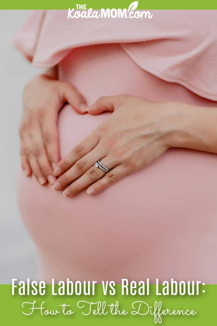 False Labour vs Real Labour: How to Tell the Difference. Photo of woman making a heart with her hands over her pregnant belly by Juan Encalada via Unsplash.