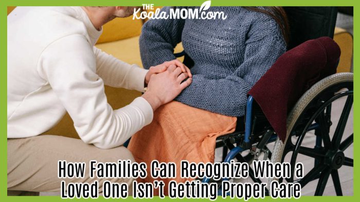 How Families Can Recognize When a Loved One Isn’t Getting Proper Care. Photo of person holding hands with person in a wheelchair by Ivan S via pexels.