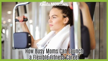 How Busy Moms Can Launch a Flexible Fitness Career. Photo of mom holding fitness equipment by Andrea Piacquadio via Pexels.