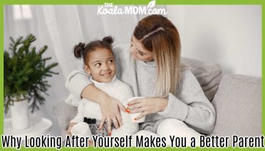 Why Looking After Yourself Makes You a Better Parent. Photo of mom and daughter drinking tea together while snuggling on a couch by Gustavo Fring via Pexels.