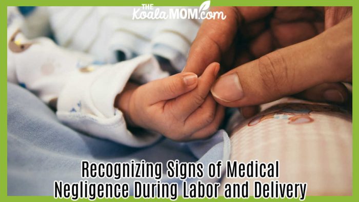 Recognizing Signs of Medical Negligence During Labor and Delivery. Photo of parent holding a newborn baby's hand by Aditya Romansa via Unsplash.