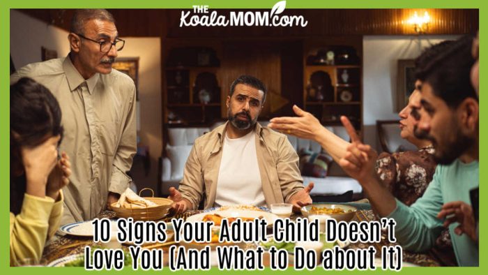 10 Signs Your Adult Child Doesn’t Love You (And What to Do about It). Photo of family arguing over dinner table via Pexels.