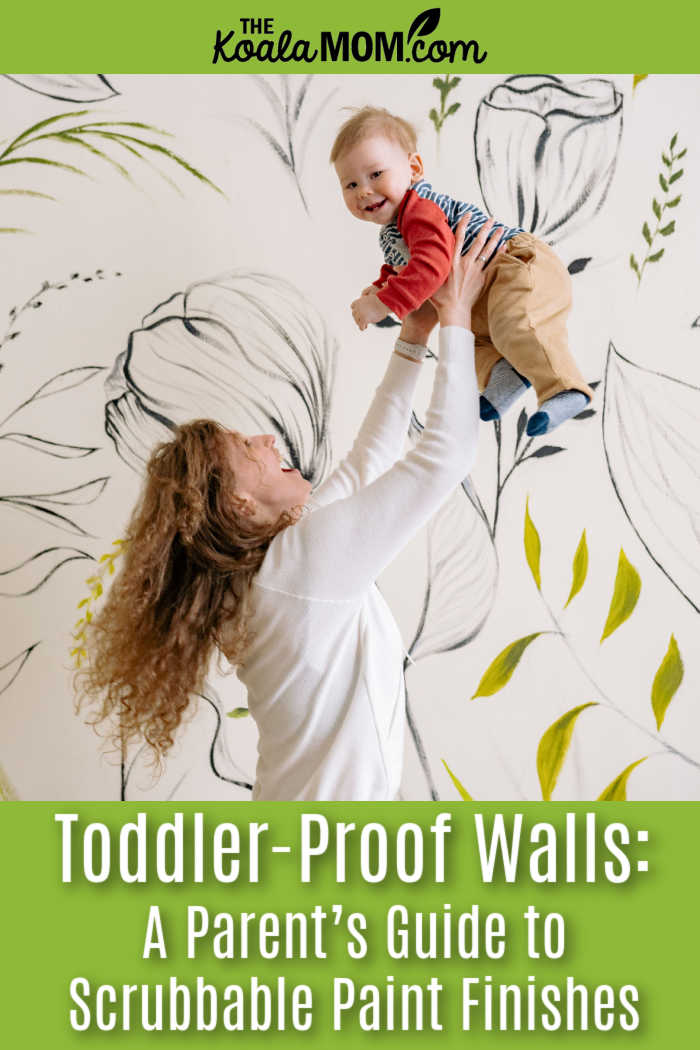 Toddler-Proof Walls: A Parent’s Guide to Scrubbable Paint Finishes. Photo of mom holding smiling baby in the air above her by Yan Krukau via Pexels.