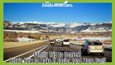 Family Trip to Denver? Here's How to Make It Easier (and More Fun!) Photo of cars driving down a highway in Colorado with mountains in the distance by Chris F via Pexels.