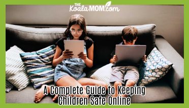 A Complete Guide to Keeping Children Safe Online. Photo of a girl on a tablet and a boy on a laptop sitting together on a couch by Helena Lopes via Pexels.