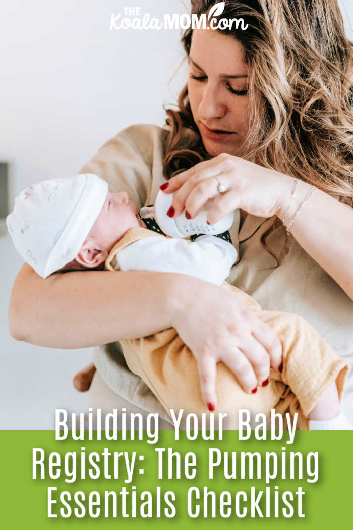 Building Your Baby Registry: The Pumping Essentials Checklist. Photo of mom feeding baby with a bottle by Sarah Chai via Pexels.