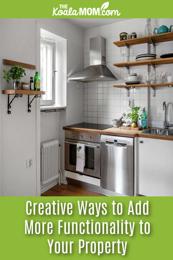 Creative Ways to Add More Functionality to Your Property. Photo of stainless steel and white kitchen by Lisa Anna via Pexels.