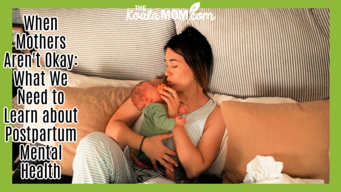 When Mothers Aren't Okay: What We Need to Learn about Postpartum Mental Health. Photo of mom laying in pillows holding newborn baby by RDNE Stock project via Pexels.