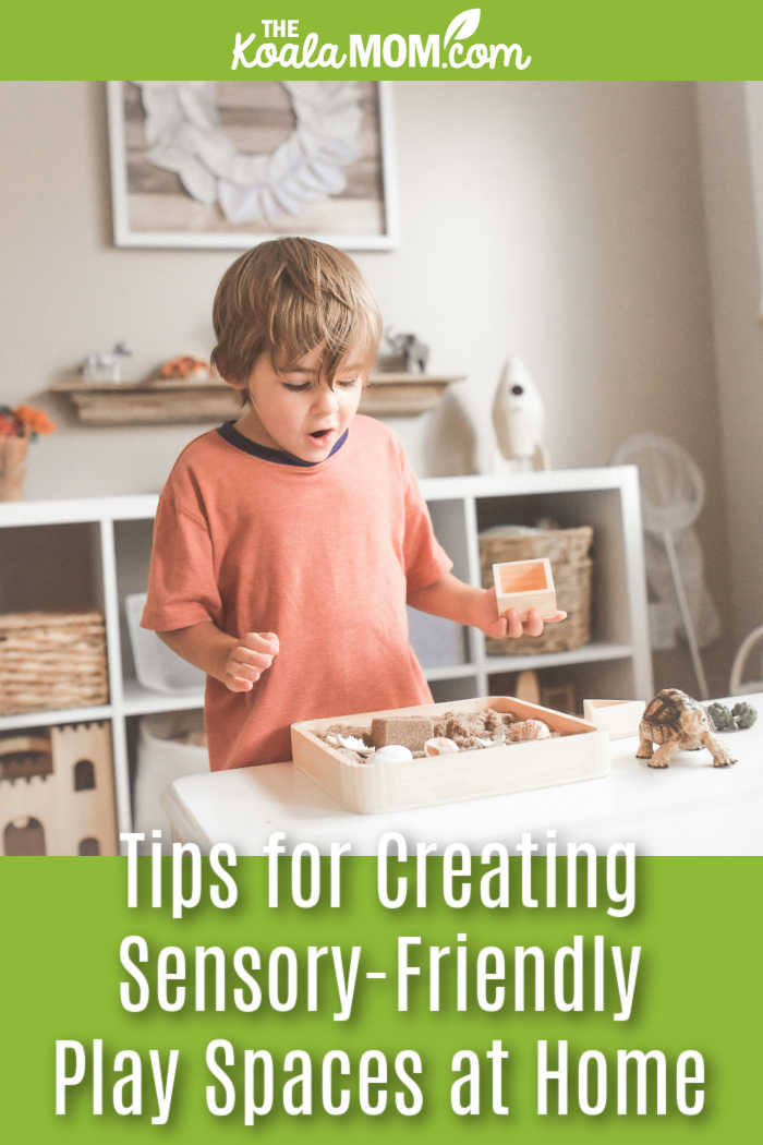 Creating Sensory-Friendly Play Spaces at Home. Photo of boy looking at a sensory box on a table by Paige Cody on Unsplash.