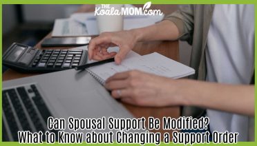 Can Spousal Support Be Modified? What to Know about Changing a Support Order. Photo of man's hands over a desk with a calculator, laptop, and paper by Mikhail Nilov via Pexels.