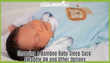 Choosing a Bamboo Baby Sleep Sack: SWaddle AN and Other Options. Photo of dark-haired baby sleeping in a blue sleep sack by ramon rangel via Pexels.