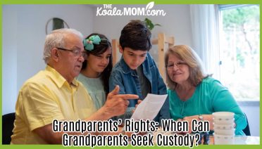 Grandparents’ Rights: When Can Grandparents Seek Custody? Photo of two children with black hair looking at a piece of paper with grandparents on either side by Kampus Production via Pexels.