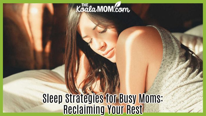 Sleep Strategies for Busy Moms: Reclaiming Your Rest. Photo of woman resting on her elbows, looking at her pillow, by Ahtziri Lagarde via Unsplash.