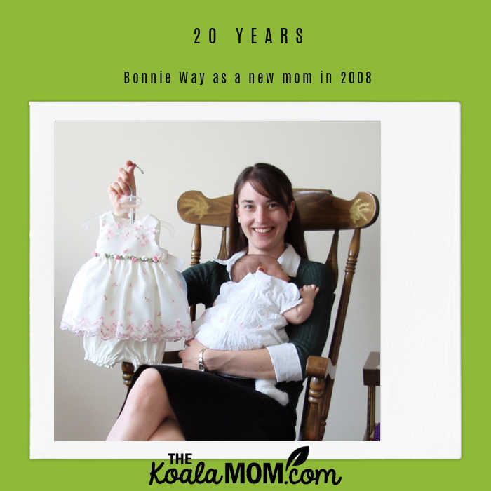 Bonnie Way as a new mom in 2008.