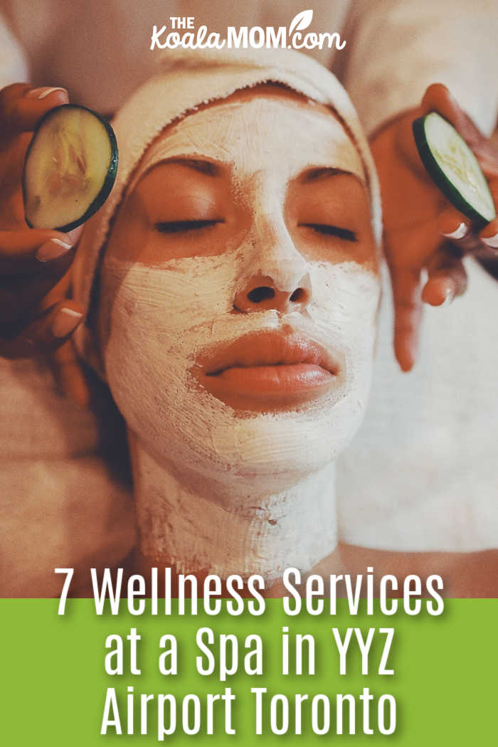 7 Wellness Services at a Spa in YYZ Airport Toronto. Woman receiving spa facial with face mask and cucumber slices, promoting relaxation and skincare. Photo by DΛVΞ GΛRCIΛ via Pexels.