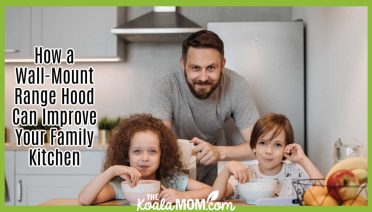 How a Wall-Mount Range Hood Can Improve Your Family Kitchen. Father and children enjoying breakfast together in a cozy kitchen setting. Photo by Pavel Danilyuk via Pexels.